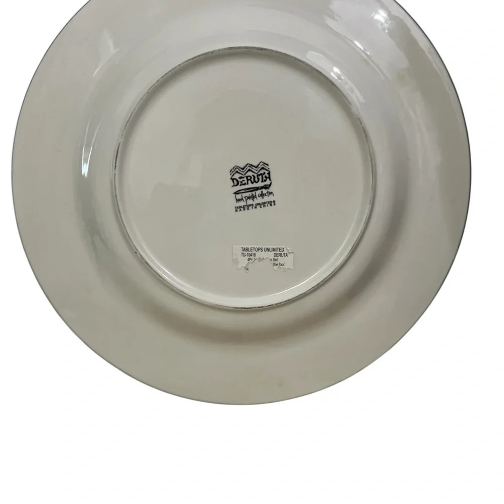 Deruta TableTops Unlimited 12.5” Hand Painted Dinner Chop Plate Italian Style